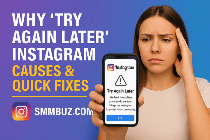 Try Again Later Instagram