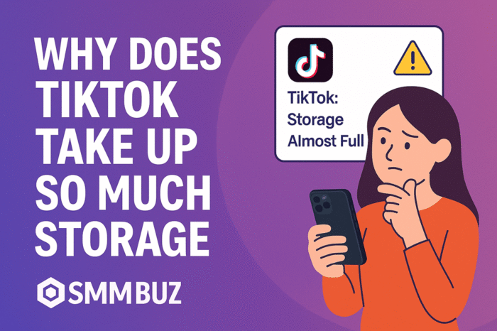 Why does TikTok take up So much storage